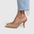 Martha | Women's Pointed Toe Slingback Party Heels