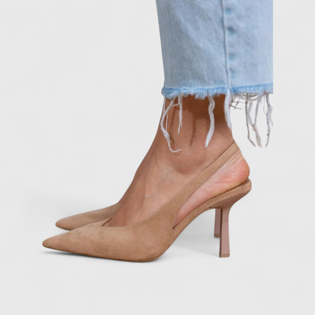 Martha | Women's Pointed Toe Slingback Party Heels