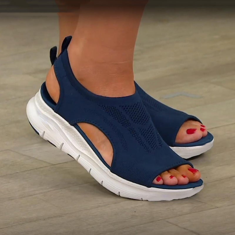 Matilda | Women's Open Toe Platform Slip On Sandals