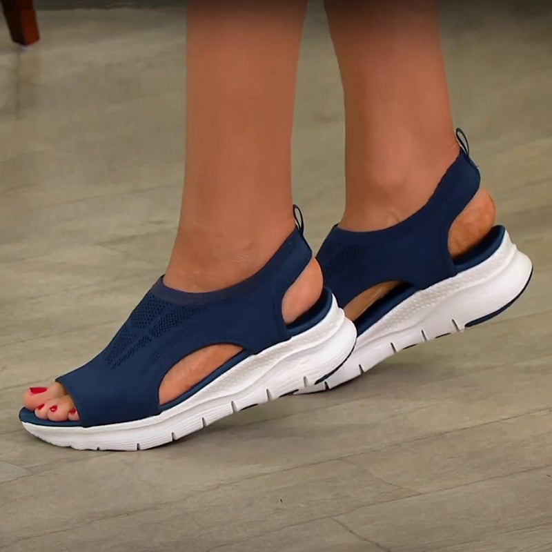 Matilda | Women's Open Toe Platform Slip On Sandals