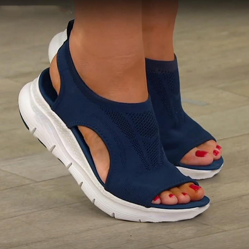 Matilda | Women's Open Toe Platform Slip On Sandals