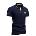 Matthew | Men's Collared Short Sleeve Button Front Polo Shirt