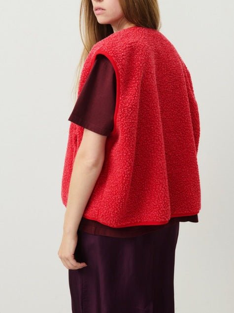 Maureen | Women's Sleeveless Button Front Pockets Vest