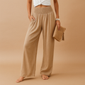 Maxine | Women's Wide Leg High Waisted Summer Trousers
