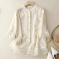 Mckenna | Women's Floral Layered Button Front Top