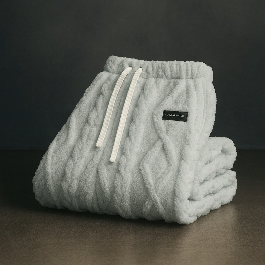 Men's Cable Knit Jogger Sweatpants