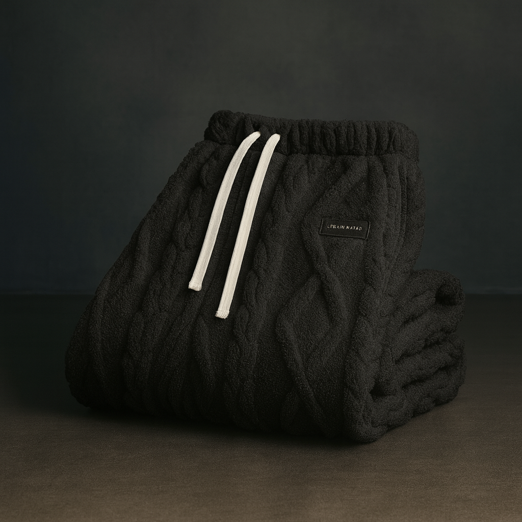 Men's Cable Knit Jogger Sweatpants