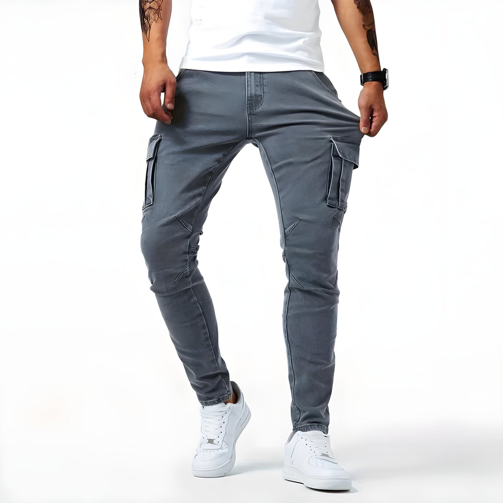 Men's Skinny Stretch Cargo Pants