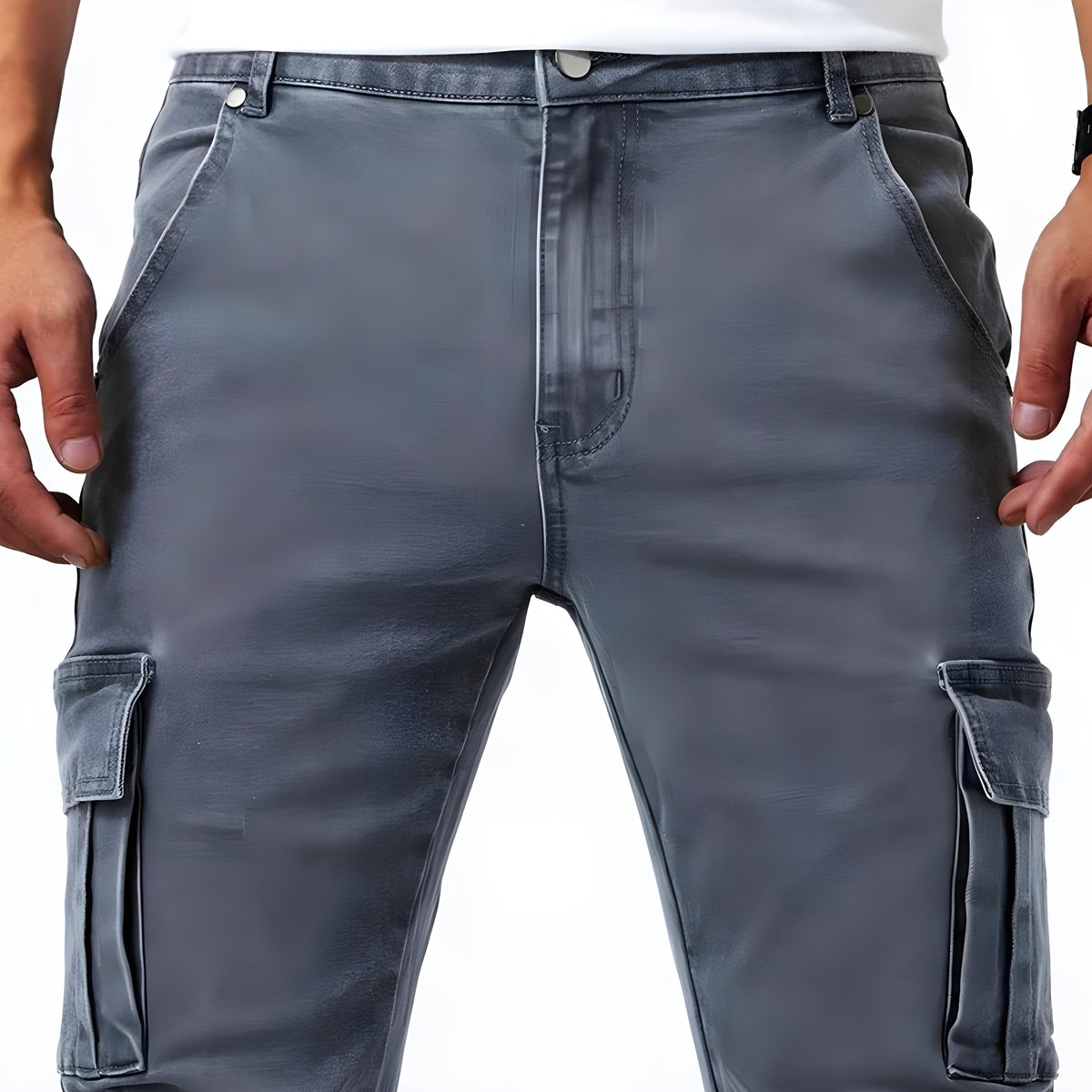 Men's Skinny Stretch Cargo Pants