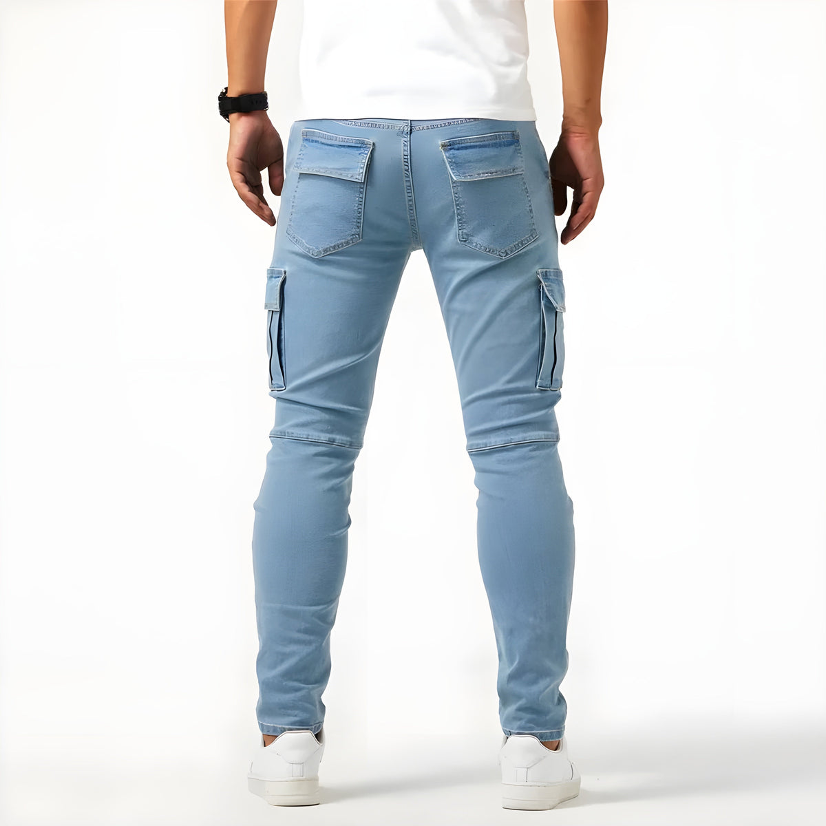 Men's Skinny Stretch Cargo Pants
