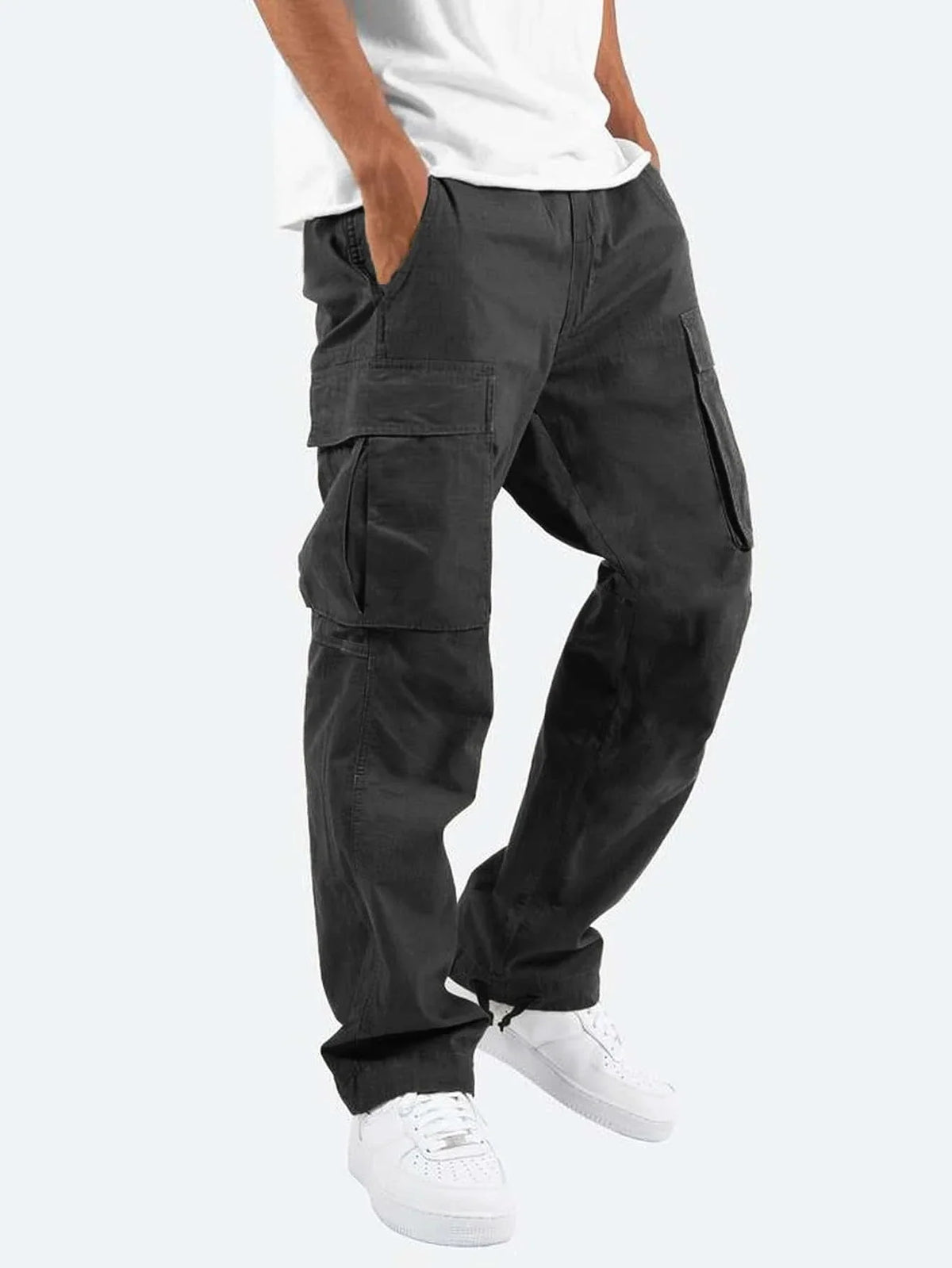 Men's Relaxed Fit Drawstring Cargo Pants