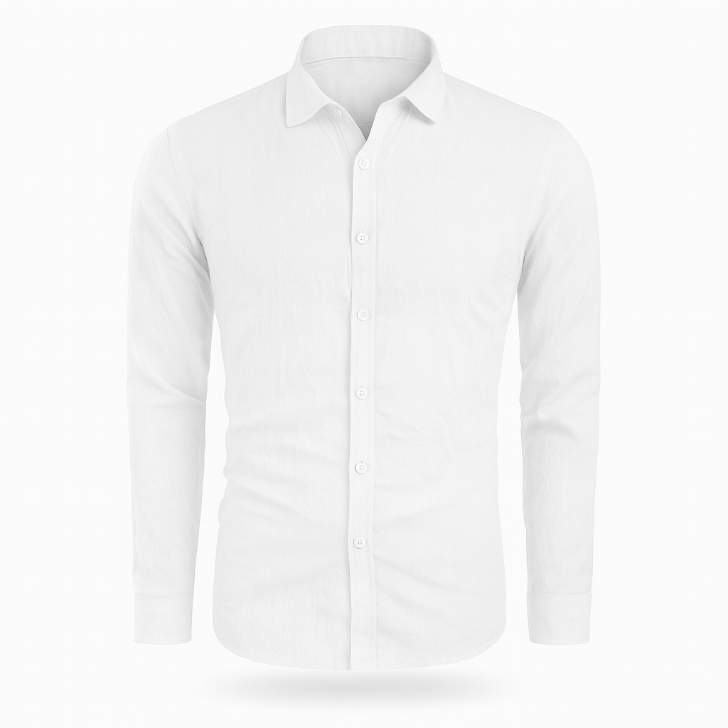 Men's Long Sleeve Casual Button-Up Shirt