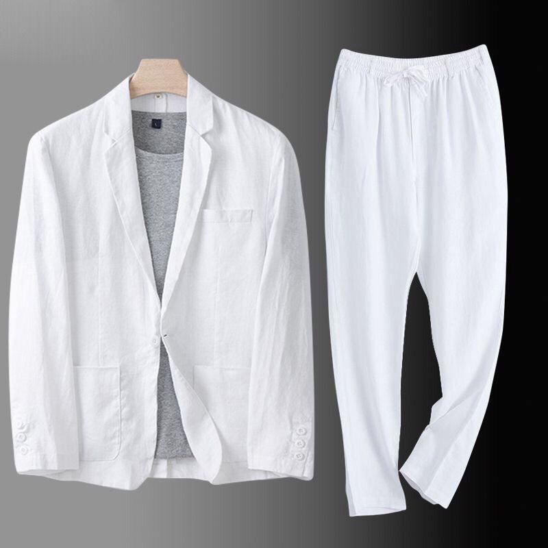 Men's Casual Unstructured Two-Piece Suit