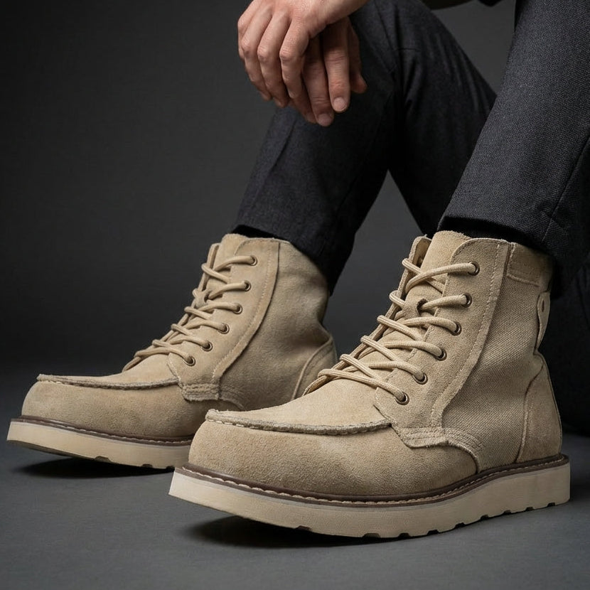 Men's Reinforced-Toe Lace-Up Work Boots
