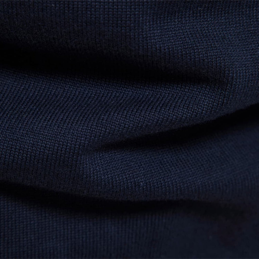Men's Color Block Striped Quarter-Zip Sweater