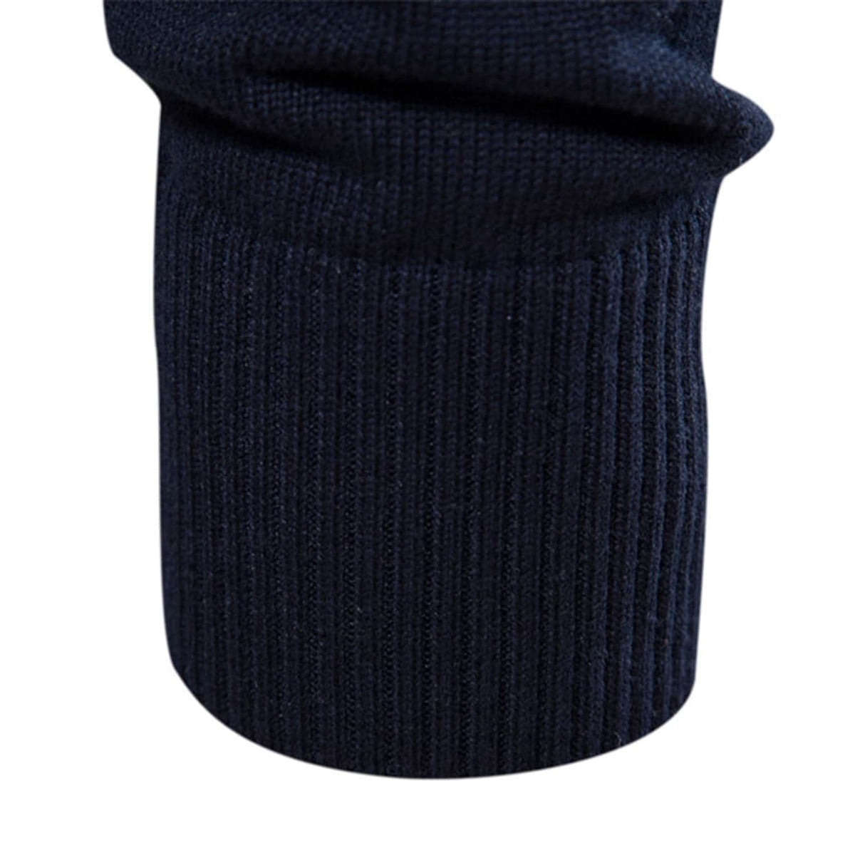 Men's Color Block Striped Quarter-Zip Sweater