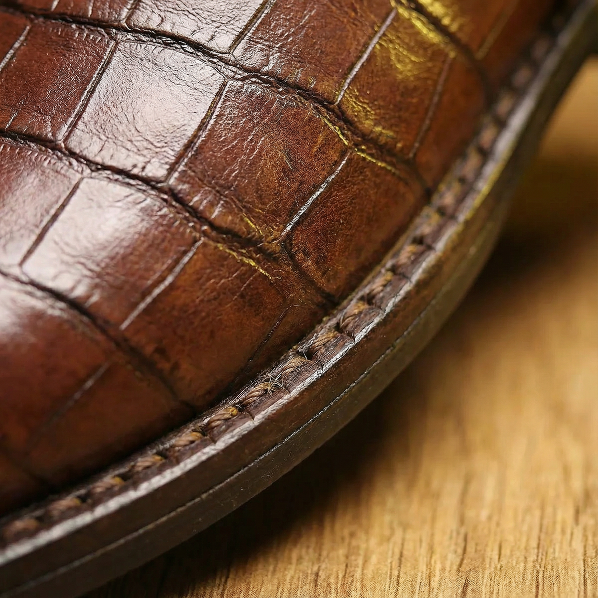 Men's Embossed Slip-On Chelsea Boots