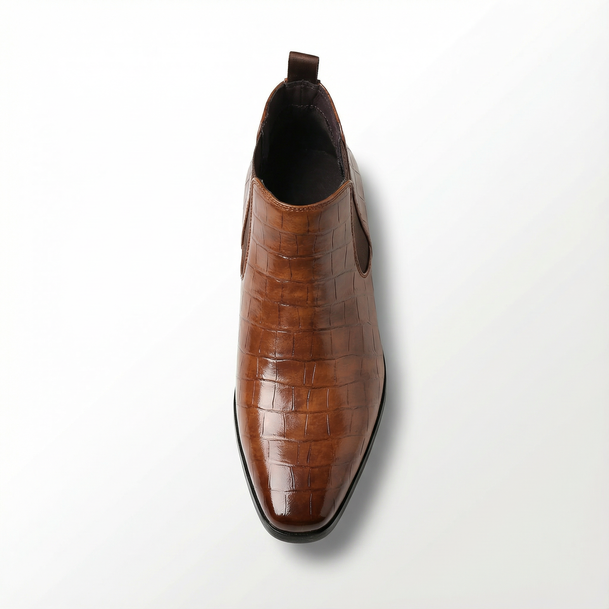 Men's Embossed Slip-On Chelsea Boots