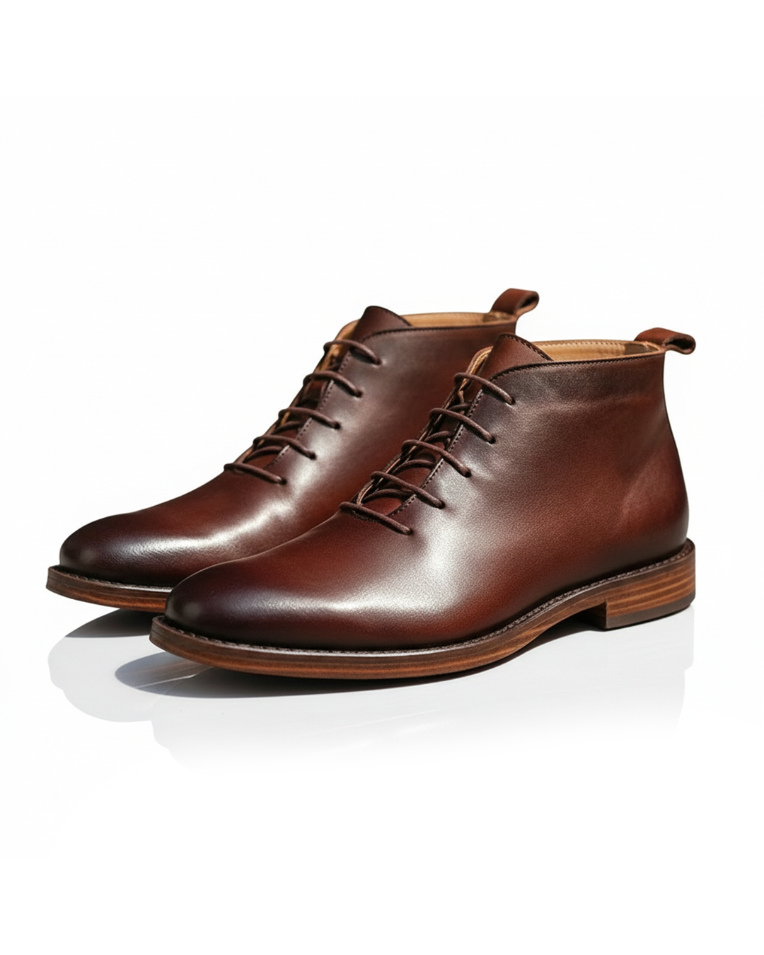 Men's Full-Grain Leather Lace-Up Boots