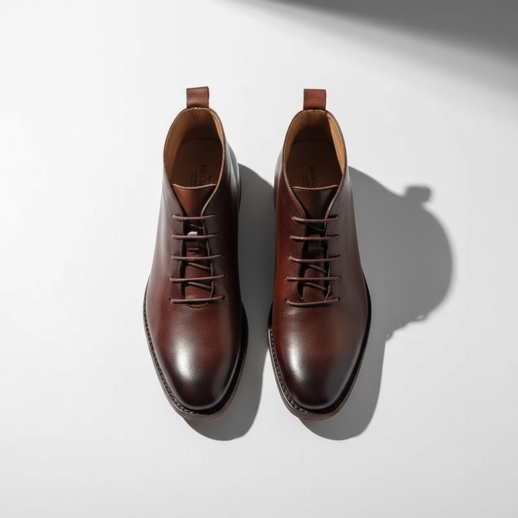 Men's Full-Grain Leather Lace-Up Boots