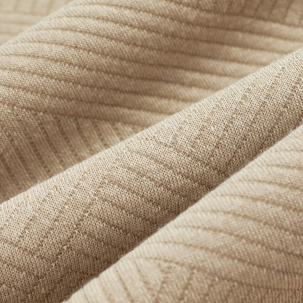 Men's Jacquard Half-Zip Polo Collar Sweater