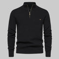 Men's Quarter-Zip Stand Collar Sweater
