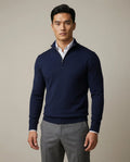 Men's Half-Zip Mock Neck Knit Sweater