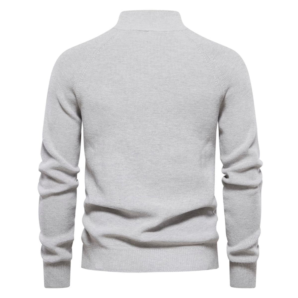 Men's Ribbed Knit Half-Zip Sweater