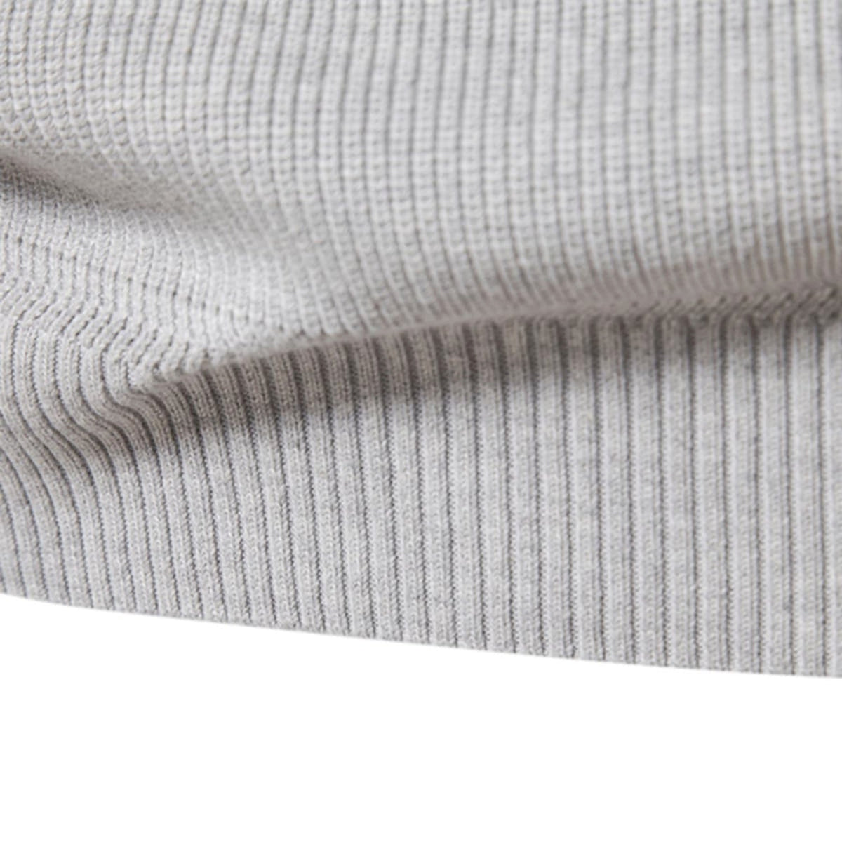 Men's Ribbed Knit Half-Zip Sweater