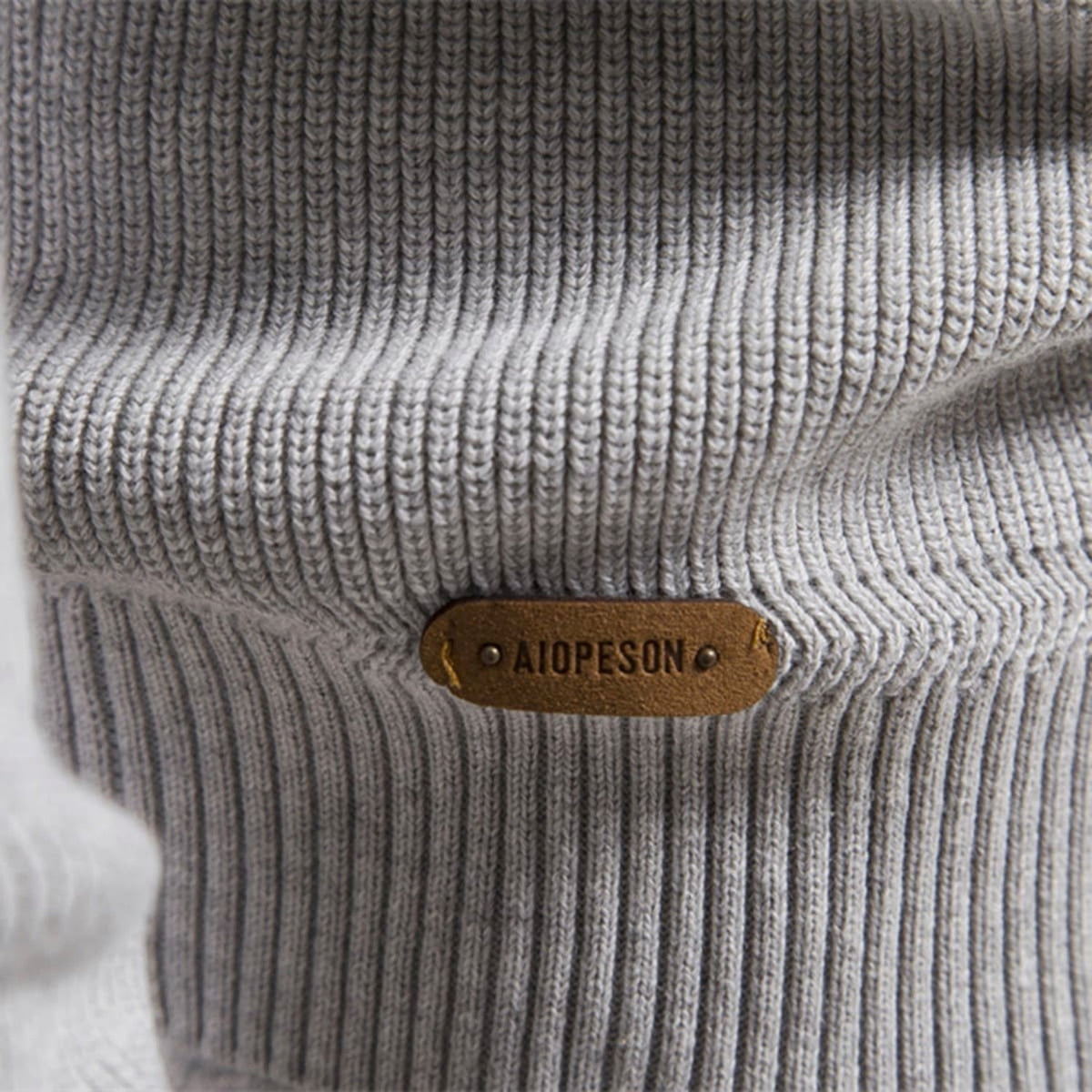 Men's Ribbed Knit Half-Zip Sweater