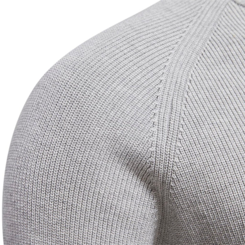 Men's Ribbed Knit Half-Zip Sweater