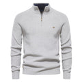Men's Ribbed Knit Half-Zip Sweater