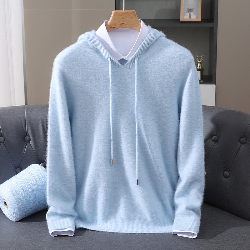 Men's Soft Knit Hooded Sweater