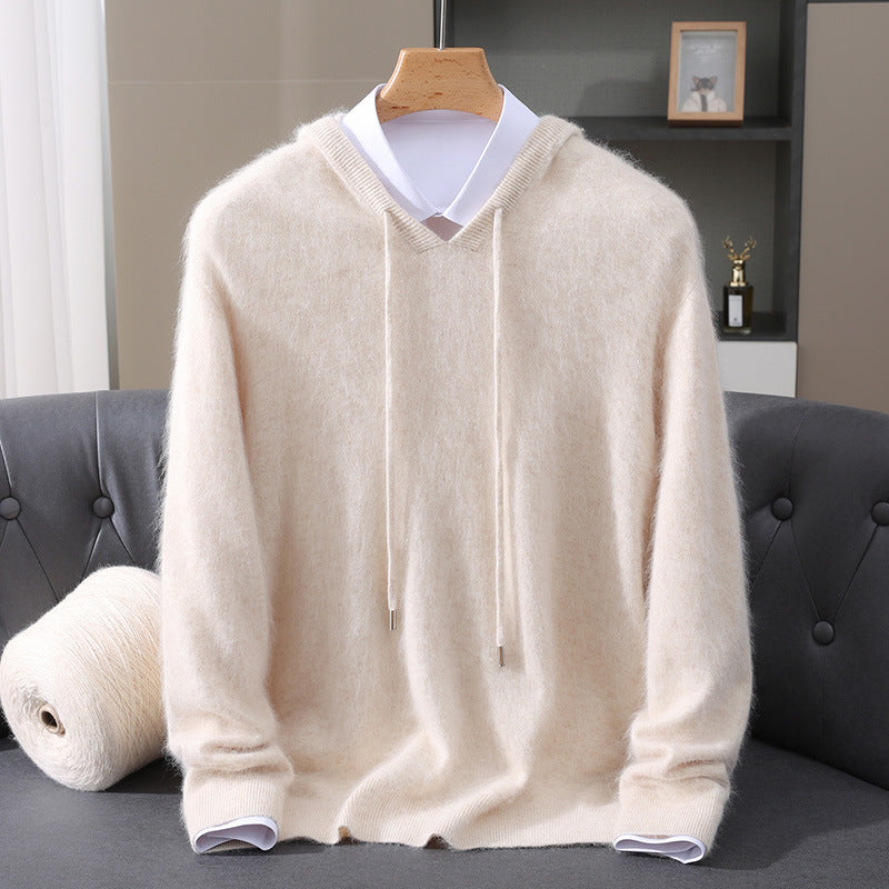 Men's Soft Knit Hooded Sweater