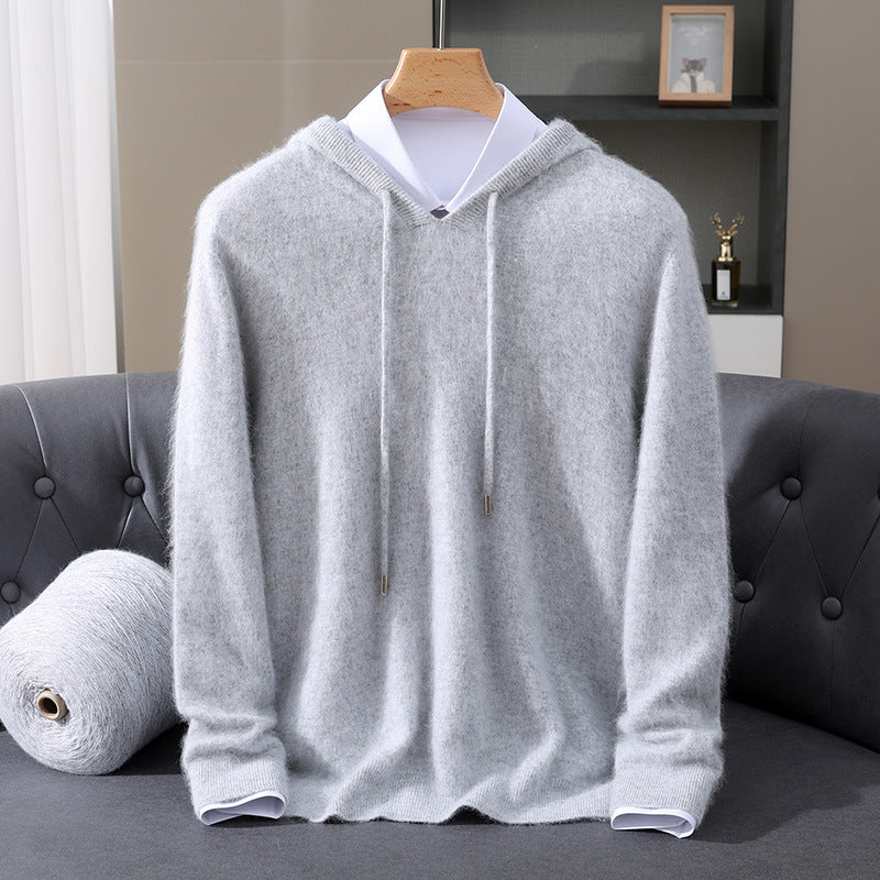 Men's Soft Knit Hooded Sweater