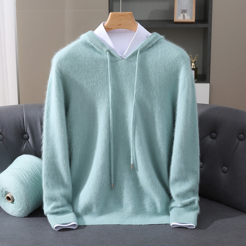 Men's Soft Knit Hooded Sweater