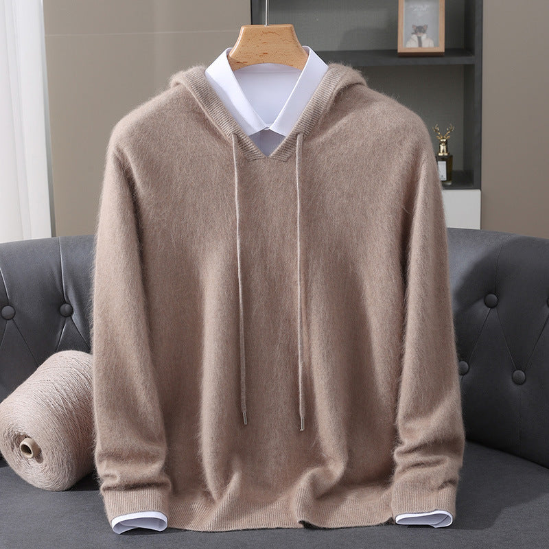 Men's Soft Knit Hooded Sweater
