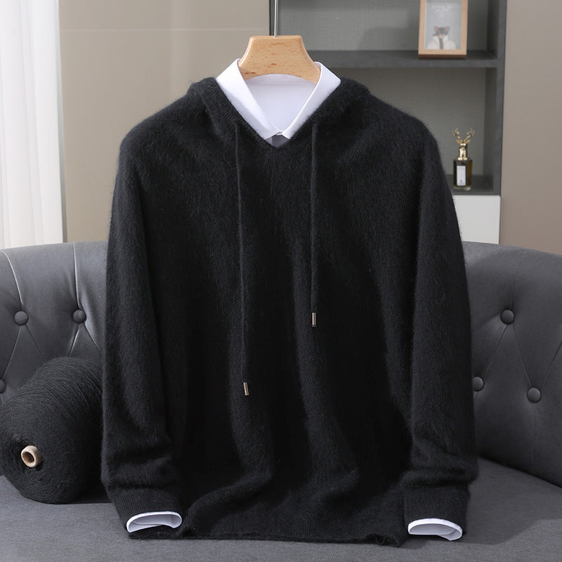 Men's Soft Knit Hooded Sweater