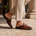 Men's Horsebit Backless Loafer Mules
