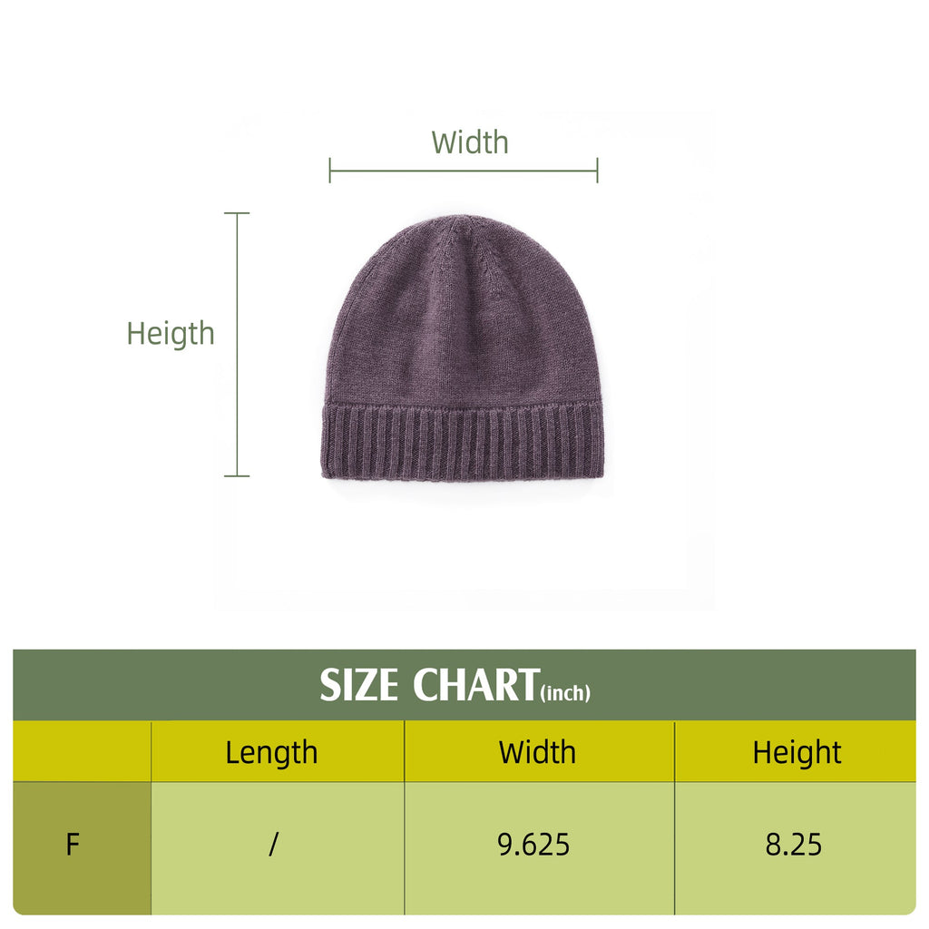 Men's Classic Knit Beanie with Ribbed Cuff