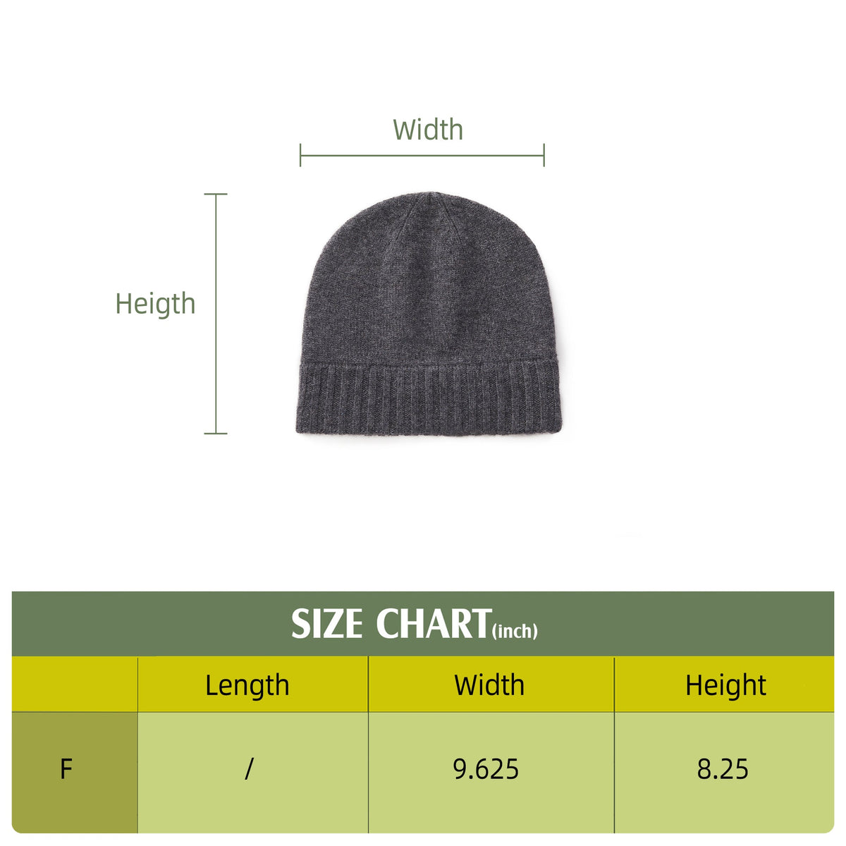 Men's Classic Knit Beanie with Ribbed Cuff
