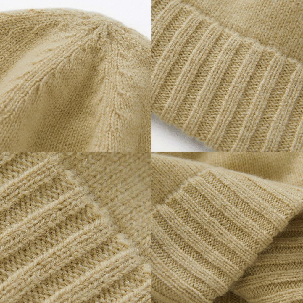Men's Classic Knit Beanie with Ribbed Cuff