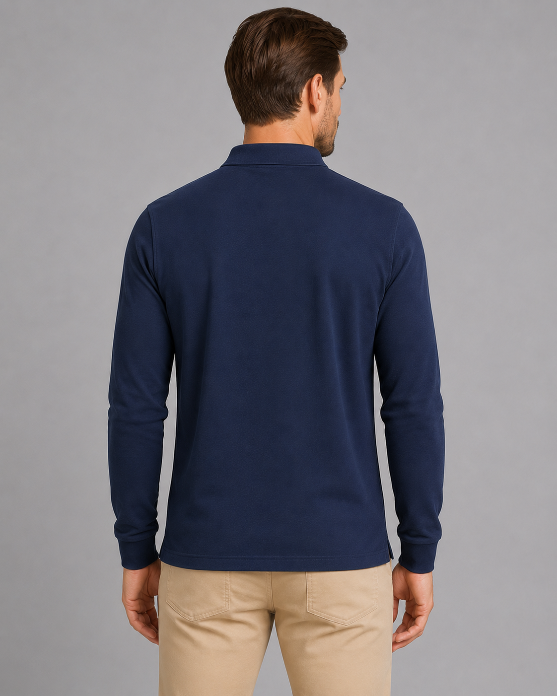 Men's Long Sleeve Polo Shirt
