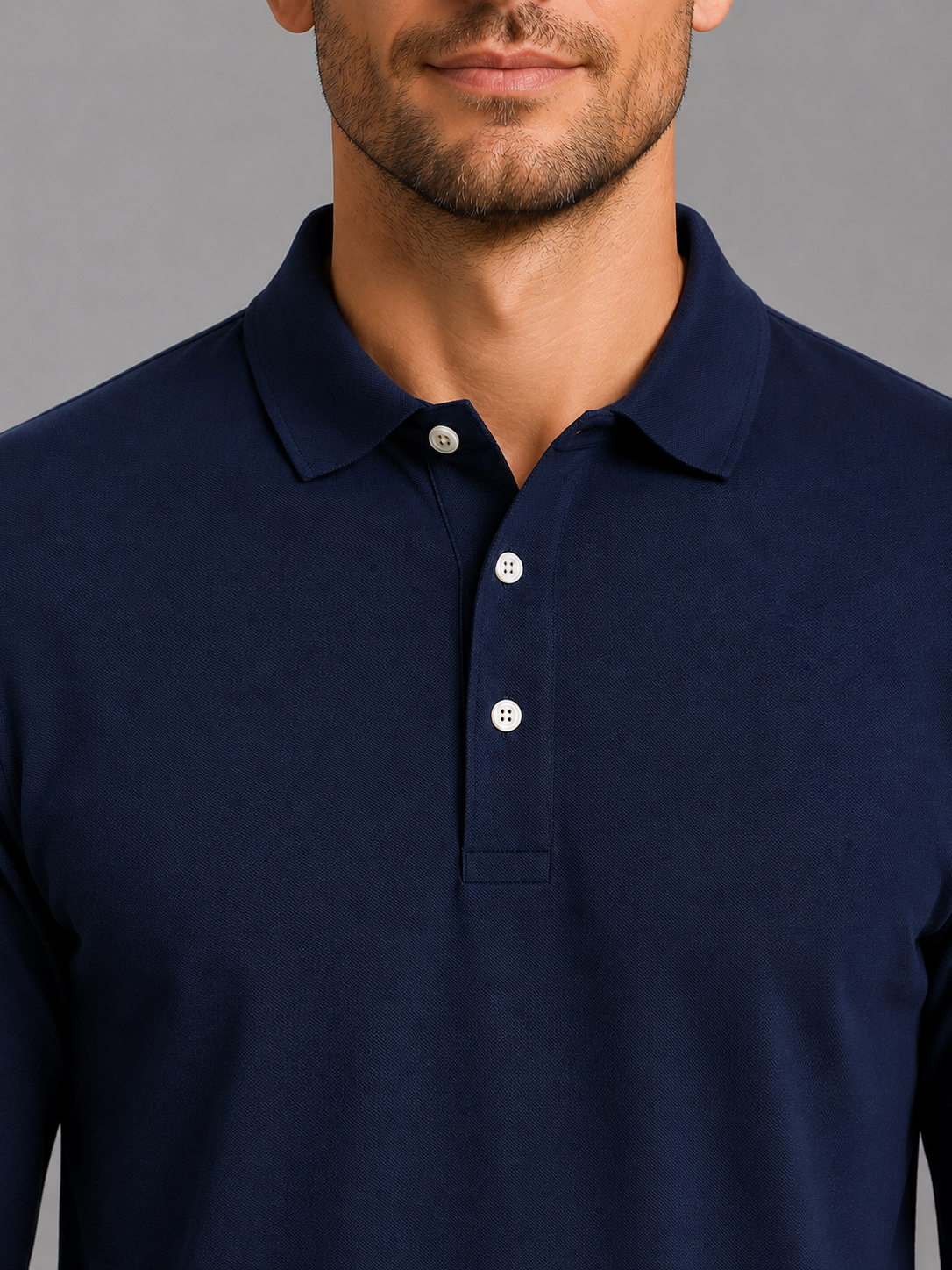 Men's Long Sleeve Polo Shirt
