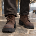 Men's Chunky Lug Sole Lace-Up Boots