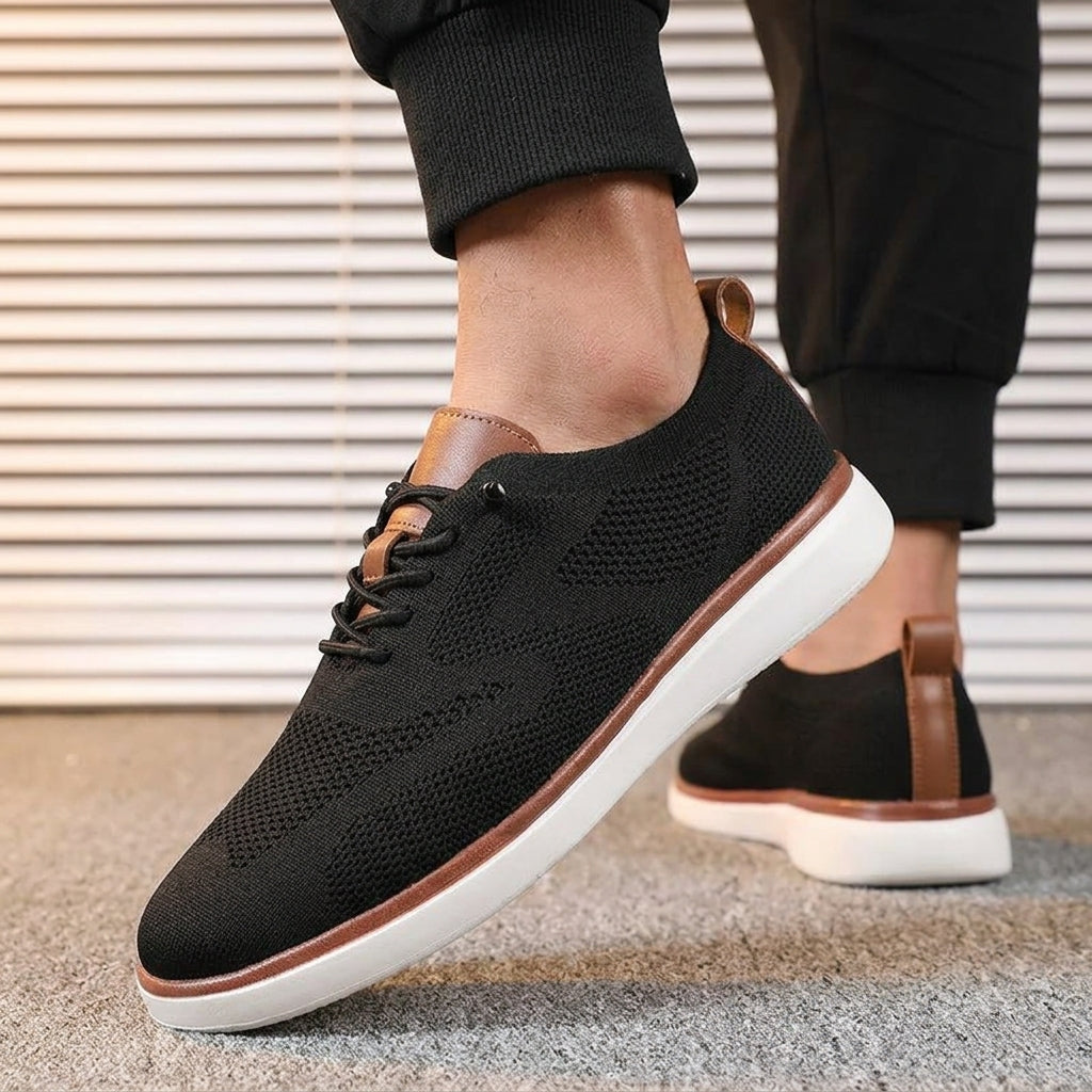 Men's Breathable Mesh Lace-Up Sneakers