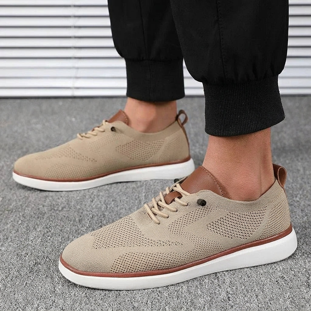 Men's Breathable Mesh Lace-Up Sneakers