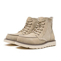 Men's Faux Suede Moc Toe Lace-Up Boots