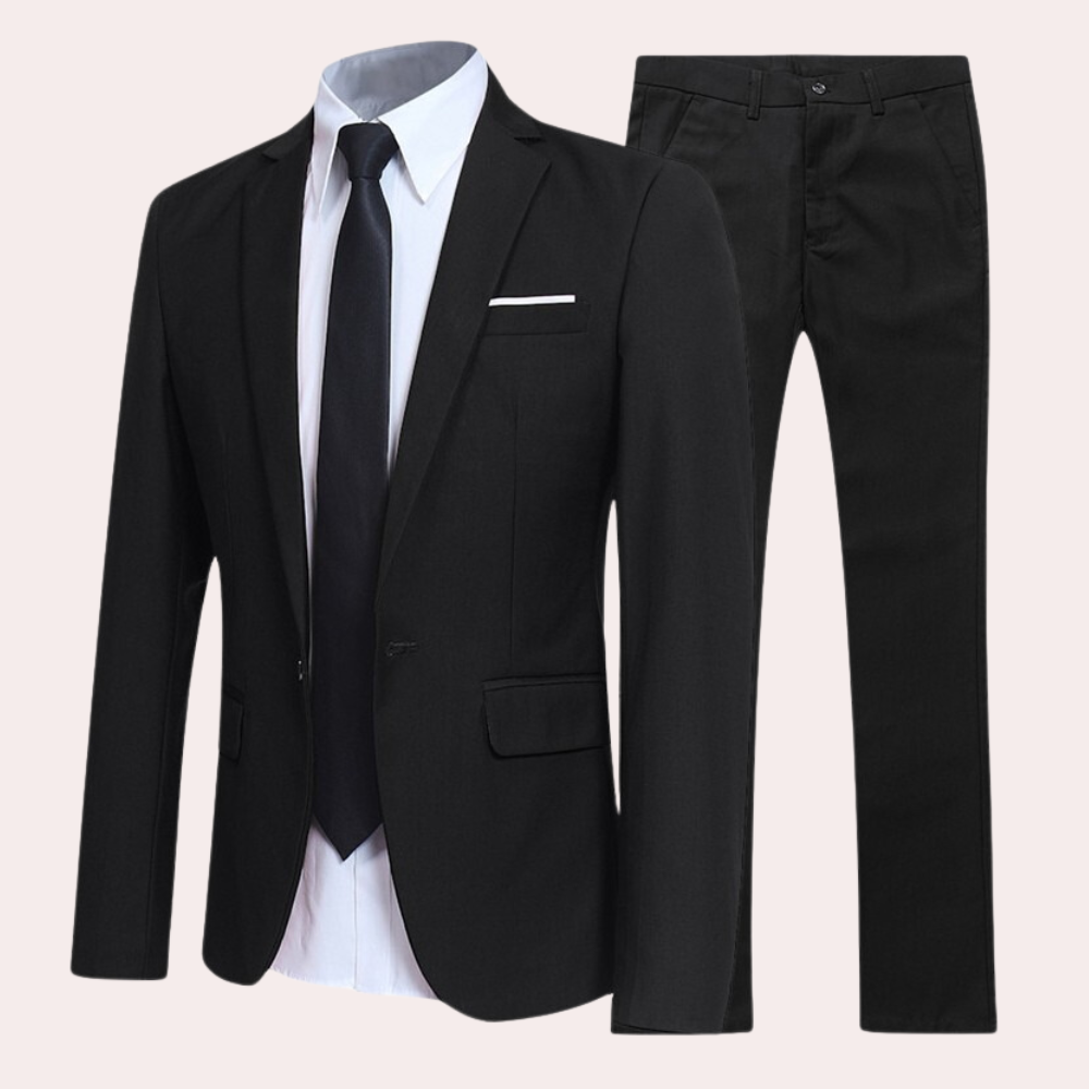 Men's Modern Fit Two-Piece Business Suit