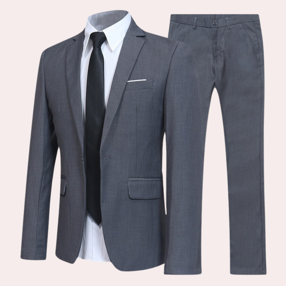 Men's Modern Fit Two-Piece Business Suit